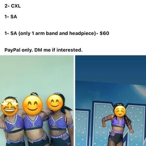 Glamour Purple and Black Kids Dance Costume